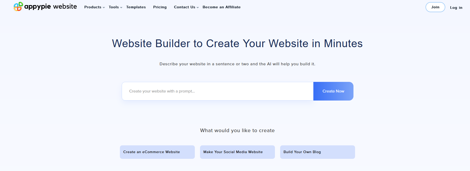 website builder with ai software appypie
